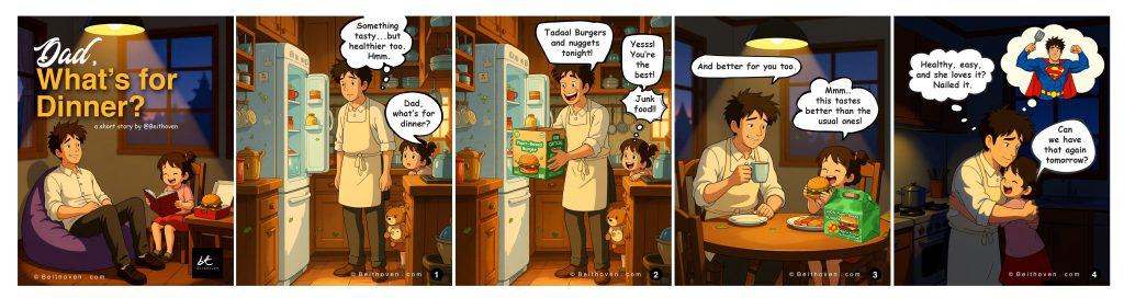 Plant-based foods - comic series