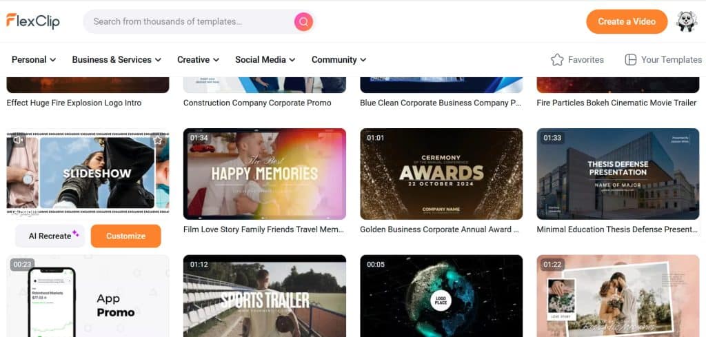 'Slideshow' Video Template